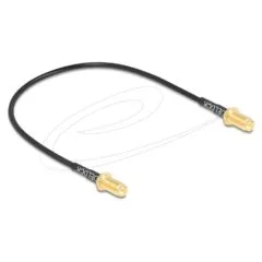 Delock Antennenkabel RP-SMA Buchse zum Einbau zu RP-SMA Buchse zum Einbau RG-174 32 cm