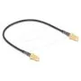 Delock Antennenkabel RP-SMA Buchse zum Einbau zu RP-SMA Buchse zum Einbau RG-174 32 cm