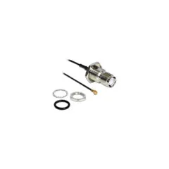 Delock Antennenkabel RP-TNC Buchse zum Einbau zu I-PEX Inc.. MHF® I Stecker 1.37 20 cm spritzwassergeschützt