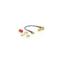 DELOCK Antennenkabel SMA 90 Buchse zum Einbau to MMCX 90 Stecker 10cm 1.37 Gewindelnge 13mm