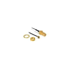 DELOCK Antennenkabel SMA Buchse zum Einbau zu I-PEX Inc. MHF I Stecker 1.37 50cm Gewindelnge 10mm