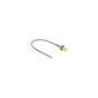 DELOCK Antennenkabel SMA Buchse zum Einbau zu MHF 4L LK Stecker 1.37 20cm Gewindelnge 10mm spritzwassergeschtzt