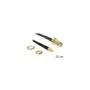 DELOCK Antennenkabel SMA Buchse zum Einbau zu MMCX Stecker 200mm