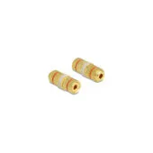 Delock Audio Adapter Polklemme zu Polklemme zum Einbau. Farbring rot
