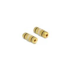 Delock Audio Adapter Polklemme zu Polklemme zum Einbau. Farbring schwarz