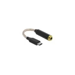 Delock Audio Adapter USB Type-CTM Stecker zu 4,4 mm 5 Pin Klinkenbuchse 12,5 cm