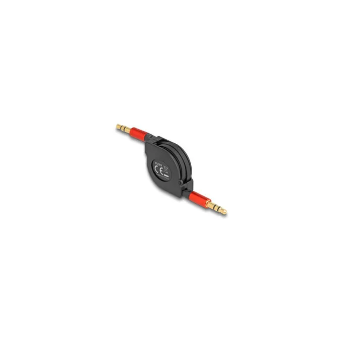 Delock Audio Aufrollkabel 3.5 mm 3 Pin Klinkenstecker zu Klinkenstecker 90 cm — image 2