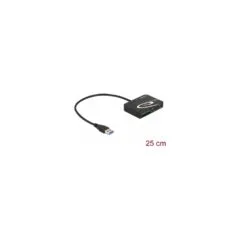Delock Card Reader für XQD SD Micro SD Speicherkarten + USB Typ-A Port