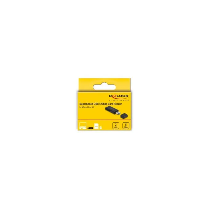Delock Card Reader SuperSpeed USB 5 Gbps für SD und Micro SD Speicherkarten — image 5