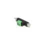 Delock Cinch Stecker und Cinch Buchse zu 2 Pin Terminalblock Adapter