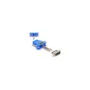 Delock D-Sub 15 Pin Stecker zu RJ12 Buchse Montagesatz blau