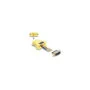 Delock D-Sub 15 Pin Stecker zu RJ45 Buchse Montagesatz gelb