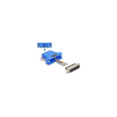 Delock D-Sub 25 Pin Stecker zu RJ12 Buchse Montagesatz blau