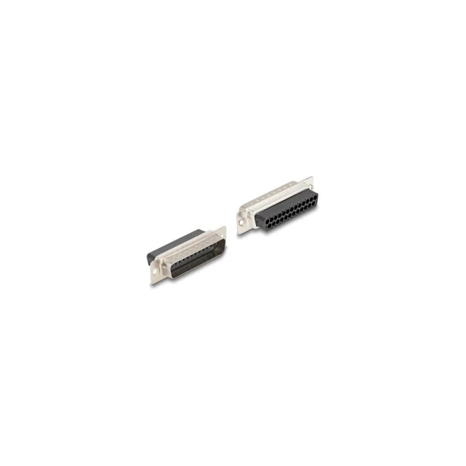 Delock D-Sub 25 Pin Stecker zu RJ12 Buchse Montagesatz gelb — image 2