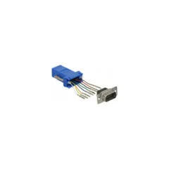 Delock D-Sub 9 Pin Stecker zu RJ45 Buchse Montagesatz blau