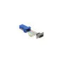 Delock D-Sub 9 Pin Stecker zu RJ45 Buchse Montagesatz blau