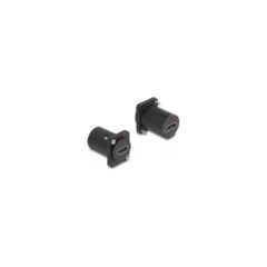 Delock D-Typ Modul HDMI 8K 60Hz Buchse zu Buchse mit Schrauben schwarz