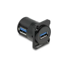 Delock D-Typ Modul USB 2.0 Typ-A Buchse zu Buchse 90° gewinkelt