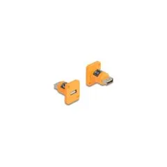 Delock D-Typ Modul USB 2.0 Typ-A Buchse zu Buchse orange