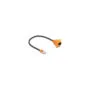 Delock D-Typ RJ45 Kabel Stecker zu Buchse Cat.5e UTP orange schwarz 30 cm
