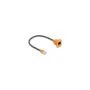 Delock D-Typ RJ45 Kabel Stecker zu Buchse Cat.5e UTP orange schwarz 30 cm