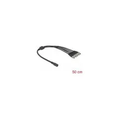 Delock DC Verteilerkabel 5.5 x 2.1 mm 1 x Buchse zu 5 x Stecker verschraubbar