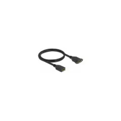 Delock DisplayPort 1.2 Kabel Buchse zu Buchse zum Einbau 4K 60 Hz 1 m