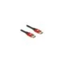 DELOCK DisplayPort Kabel 8K 60 Hz 5m rot Metall