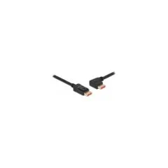 DELOCK DisplayPort Kabel Stecker gerade zu Stecker 90 links gewinkelt 8K 60 Hz 1 m