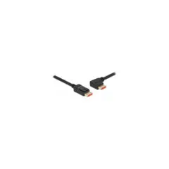 Delock DisplayPort Kabel Stecker gerade zu Stecker 90° links gewinkelt 8K 60 Hz 2 m
