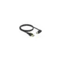 Delock DisplayPort Kabel Stecker gerade zu Stecker 90° oben gewinkelt 8K 60 Hz 1 m ohne Einrastfunktion