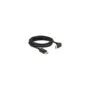 Delock DisplayPort Kabel Stecker gerade zu Stecker 90° oben gewinkelt 8K 60 Hz 5 m
