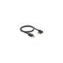 Delock DisplayPort Kabel Stecker gerade zu Stecker 90° rechts gewinkelt 8K 60 Hz 1 m