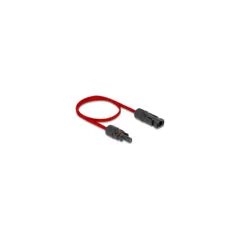 Delock DL4 Solar Flachbandkabel Stecker zu Buchse 60 cm rot