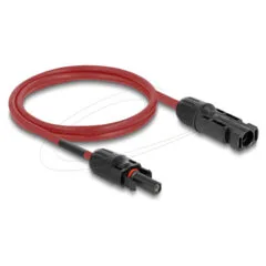 Delock DL4 Solar Kabel 6 mm2 Stecker zu Buchse 1 m rot