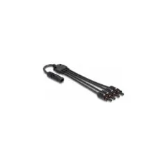 Delock DL4 Solar Splitter Kabel 1 x Stecker zu 4 x Buchse 50 cm schwarz