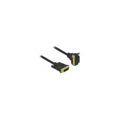 Delock DVI Kabel 18+1 Stecker zu 18+1 Stecker gewinkelt 3 m