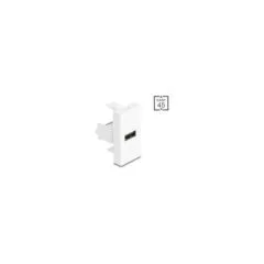 Delock Easy 45 Modul USB 2.0 Typ-A Buchse zu Terminalblock weiß