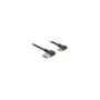 Delock EASY-USB 2.0 Kabel Typ-A Stecker zu USB Type-CTM Stecker gewinkelt links rechts 0.5 m schwarz