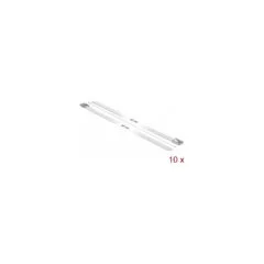 Delock Edelstahlkabelbinder L 300 x B 7.9 mm weiß 10 Stück