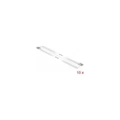 Delock Edelstahlkabelbinder L 400 x B 7.9 mm weiß 10 Stück