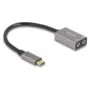 DELOCK Externe USB Soundkarte mit Type-C Stecker auf 2 x 3.5mm Klinkenbuchse Plug & Play Audio Adapter