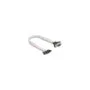 Delock Flachbandkabel RS-232 mit 9 x Pfostenbuchse zu D-Sub 9 Pin Stecker mit Muttern 30 cm