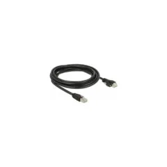 Delock GigE Kamera Kabel RJ45 Stecker zu RJ45 Stecker mit Schrauben Cat.6 S FTP 3 m