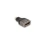 DELOCK HDMI Adapter Micro-D Stecker zu A Buchse 8K 60 Hz grau Metall