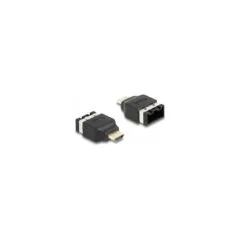 DELOCK HDMI Automotive Adapter HDMI-E Buchse zu HDMI-A Stecker 4K 60 Hz