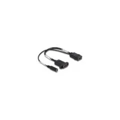 Delock HDMI Kabel 4K 60 Hz mit DC Einspeisung 2.1 x 5.5 mm 0.30 m zum Einbau