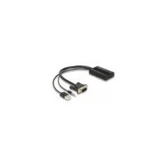 Delock HDMI zu VGA Adapter mit Audio 25 cm