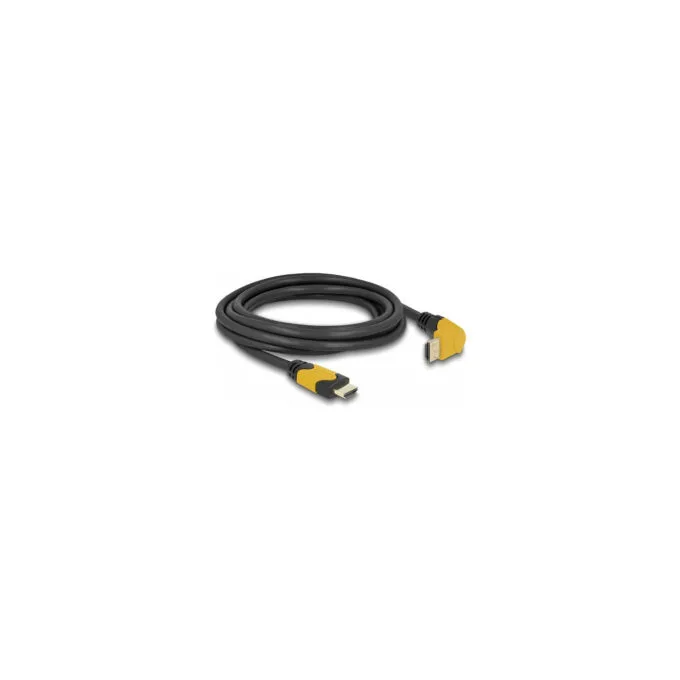 Delock High Speed HDMI Kabel Stecker gerade zu Stecker 90° oben gewinkelt 48 Gbps 8K 60 Hz 3 m — image 2