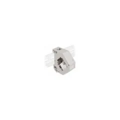Delock Hutschienenadapter mit Keystone IEC Buchse zu Terminalblock